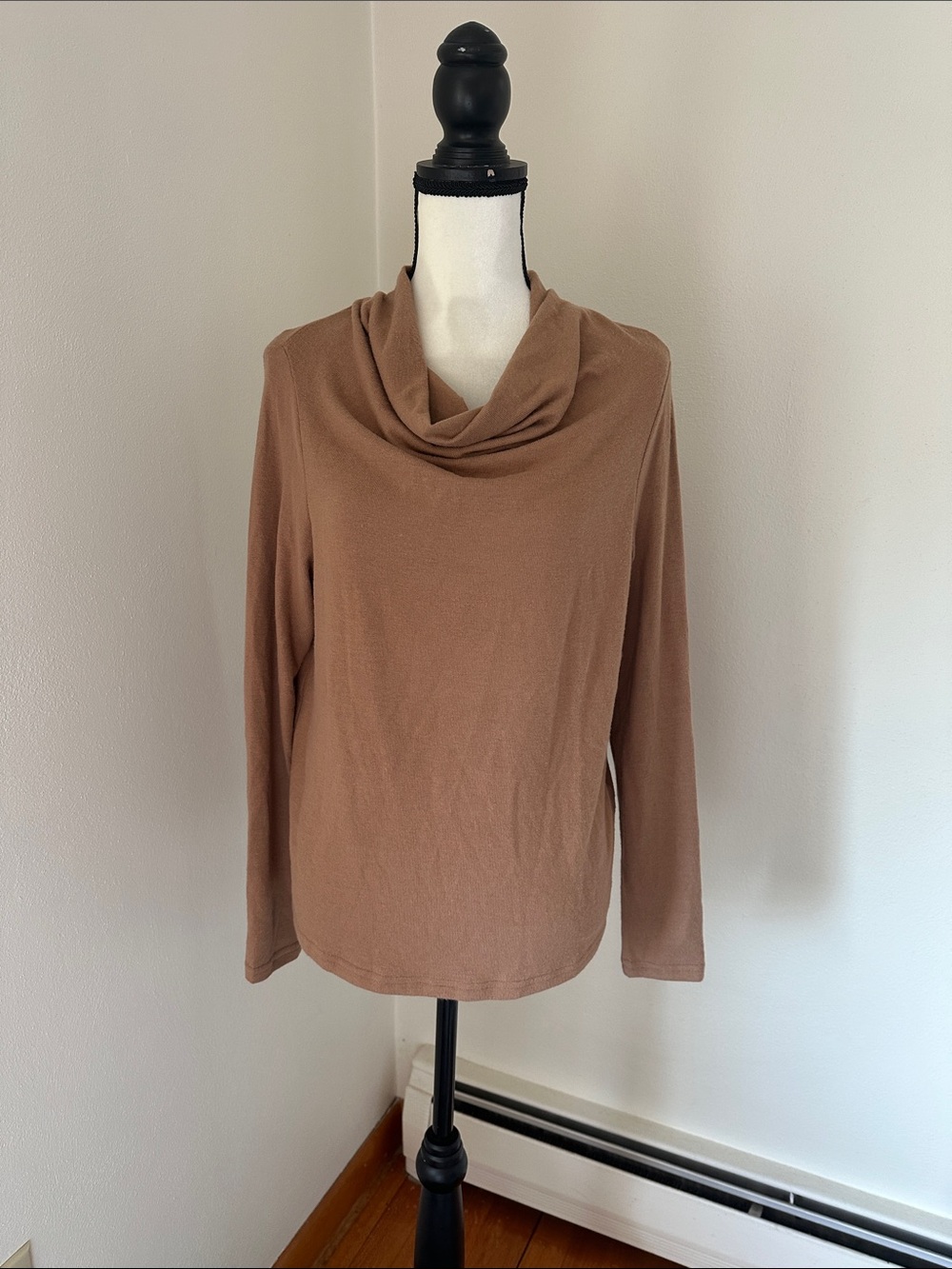 NWT Michael Stars Harlow Top Madison Brushed Jersey Camel
